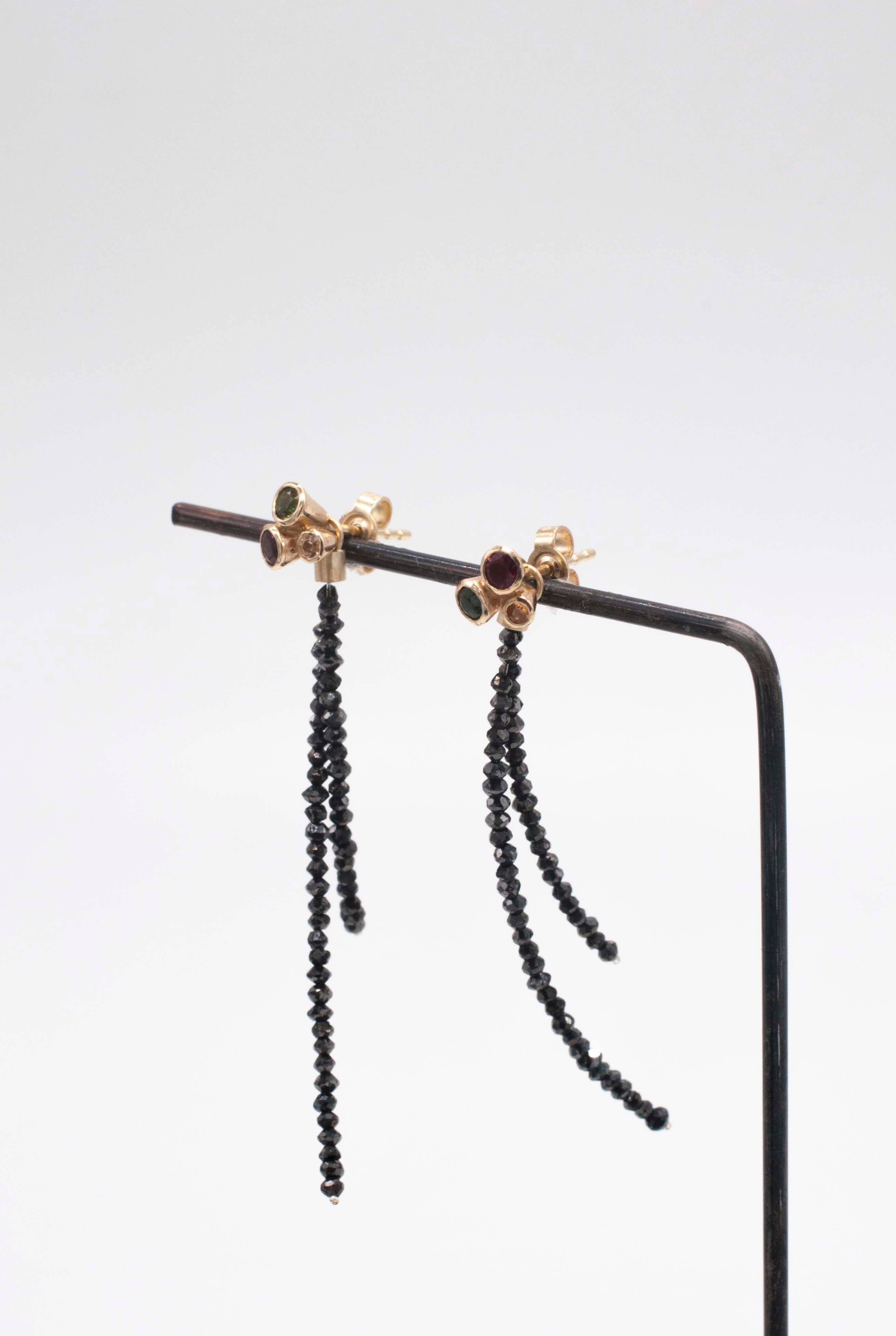 Earring Charms - Black Diamonds