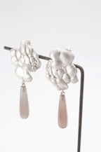 Ohrringe Clouds - Mondstein