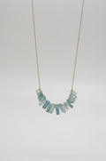 Necklace - blue crystals
