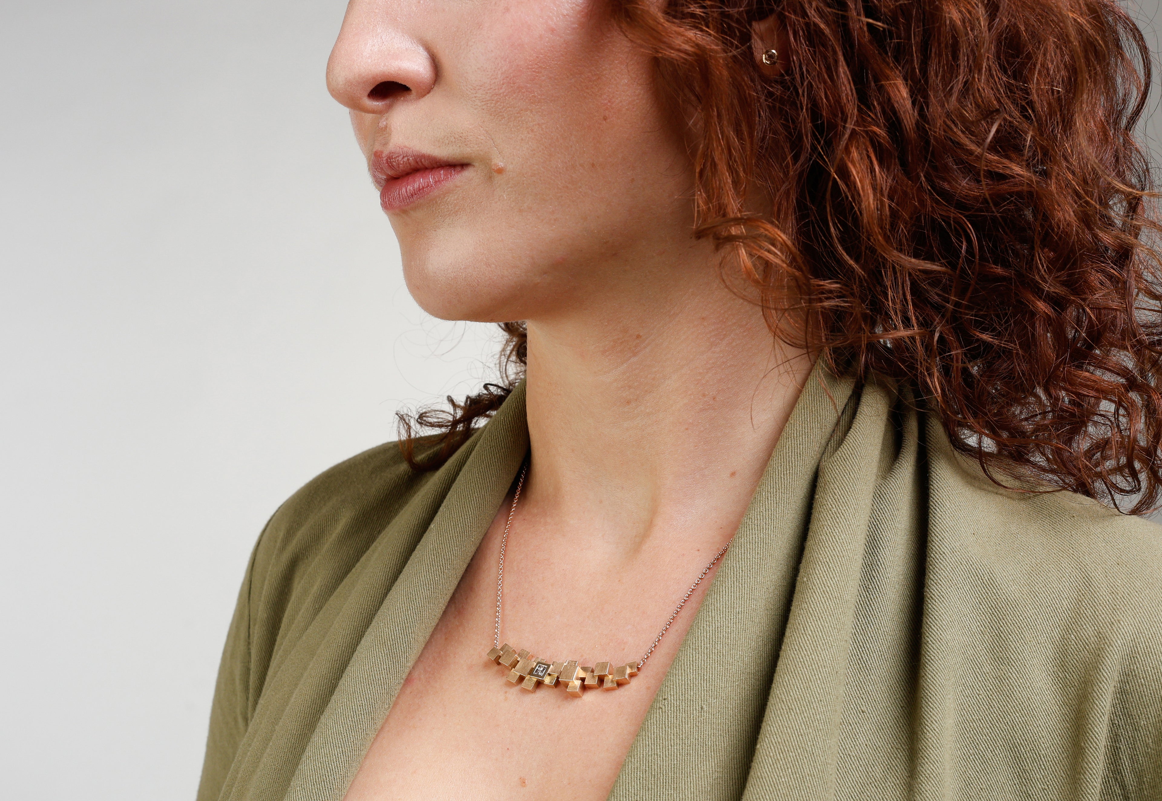 Necklace Skyline - Cape Town with Brown Diamonds