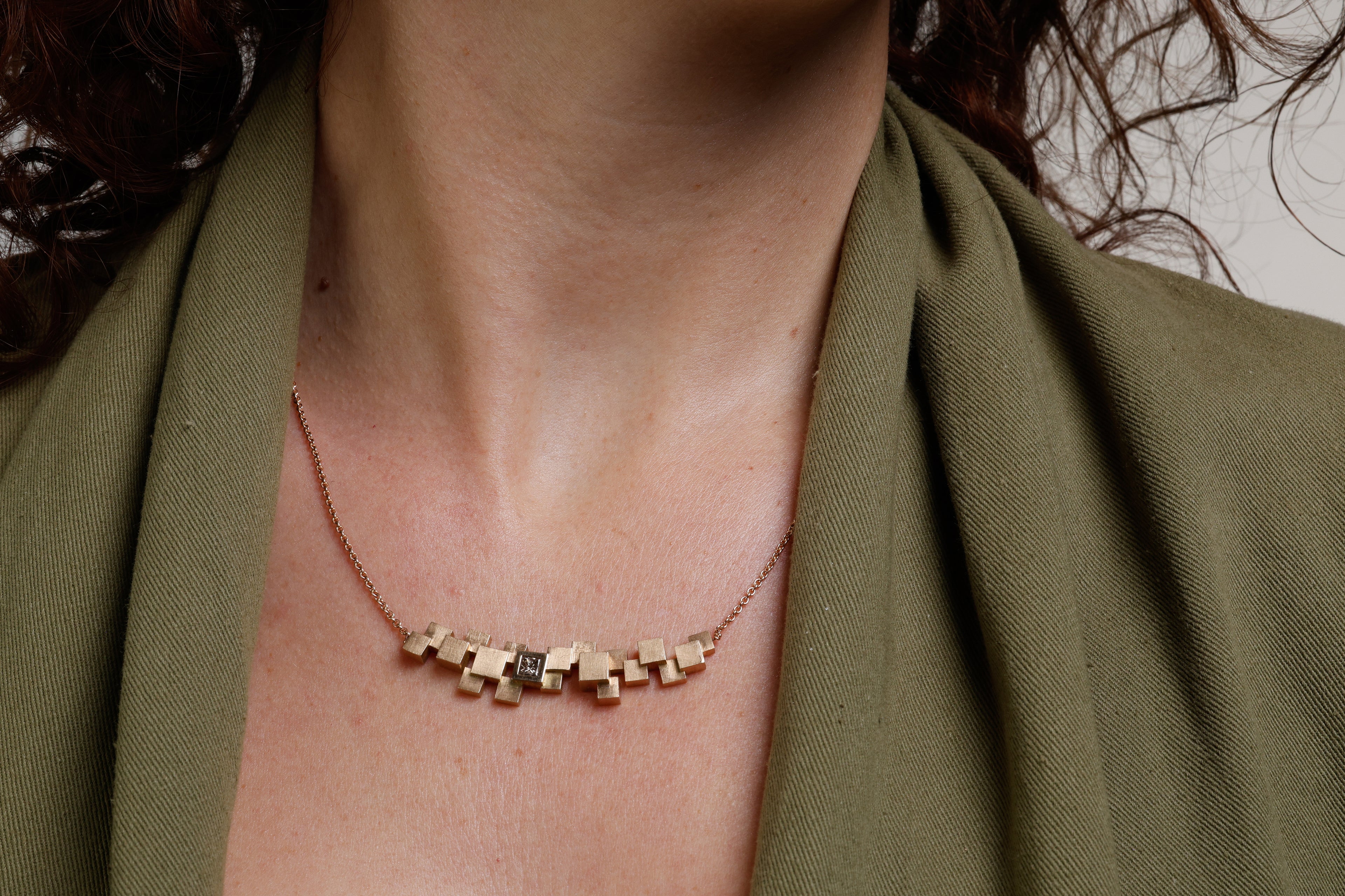 Necklace Skyline - Cape Town with Brown Diamonds