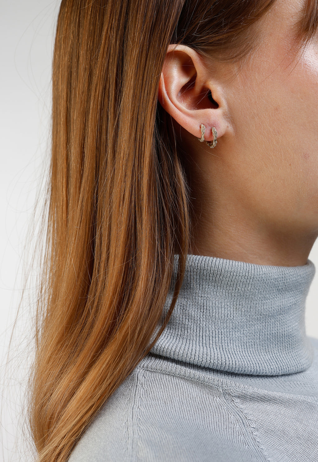 Earrings globetrotters - mini hoop earrings