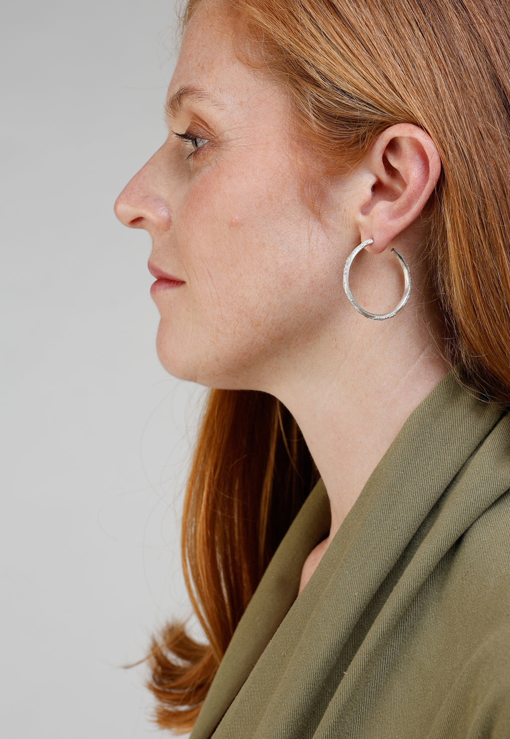 Globetrotter earrings - large hoop earrings