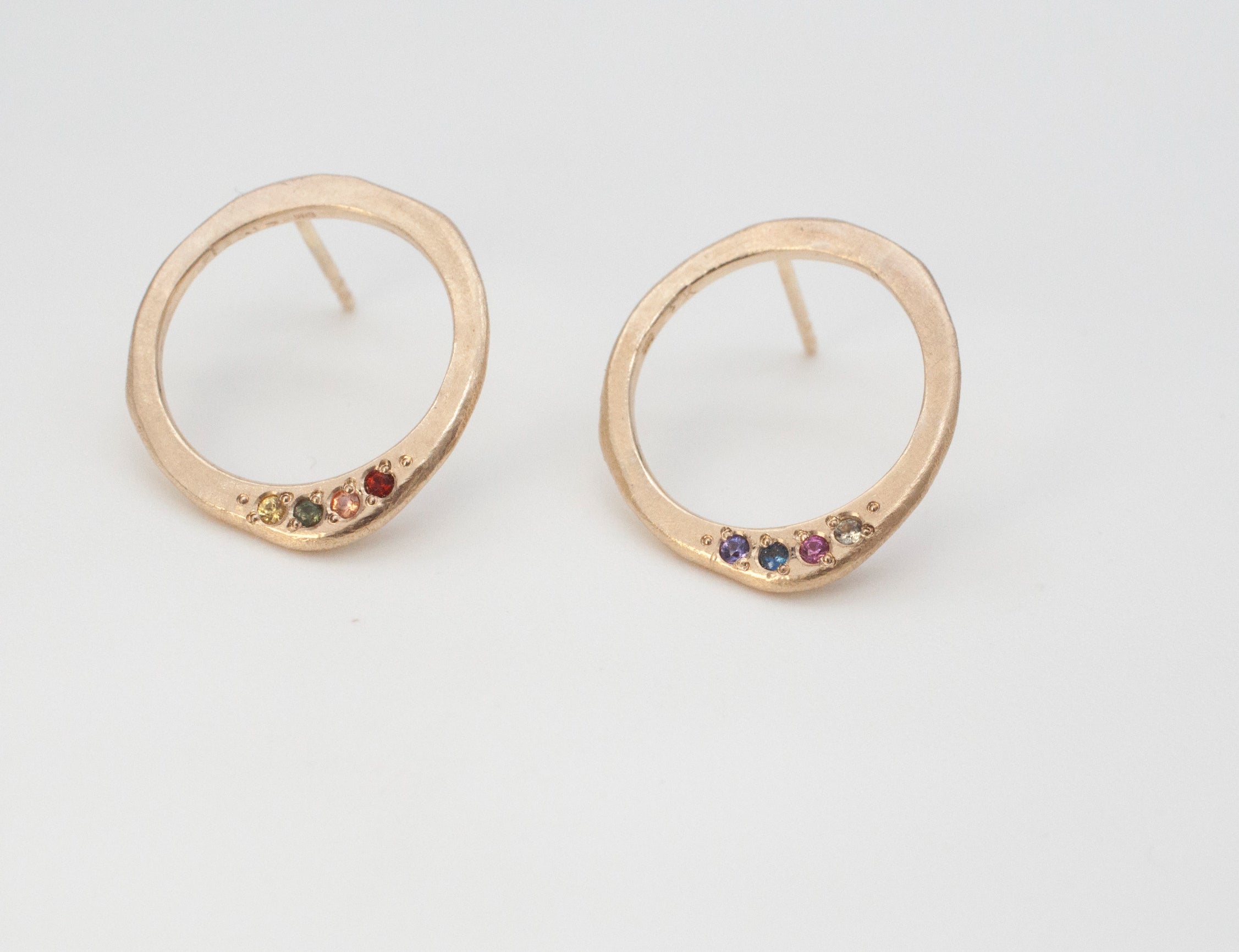 Ohrringe - Pebbles - Regenbogen image 0