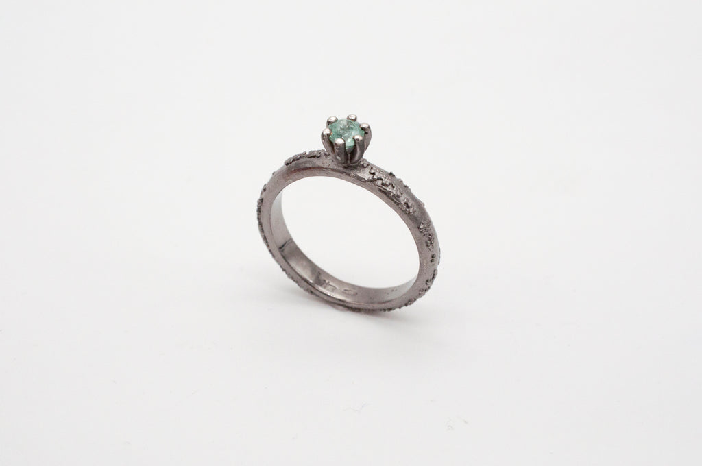 Ring - Weltenbummler - Canberra -  schwarz rhodiniert image 13
