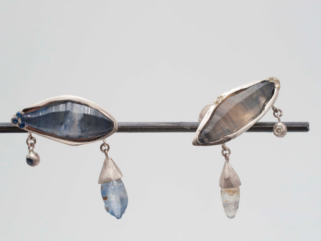 Sapphire Haze - Ohrringe Wassertropfen image 6