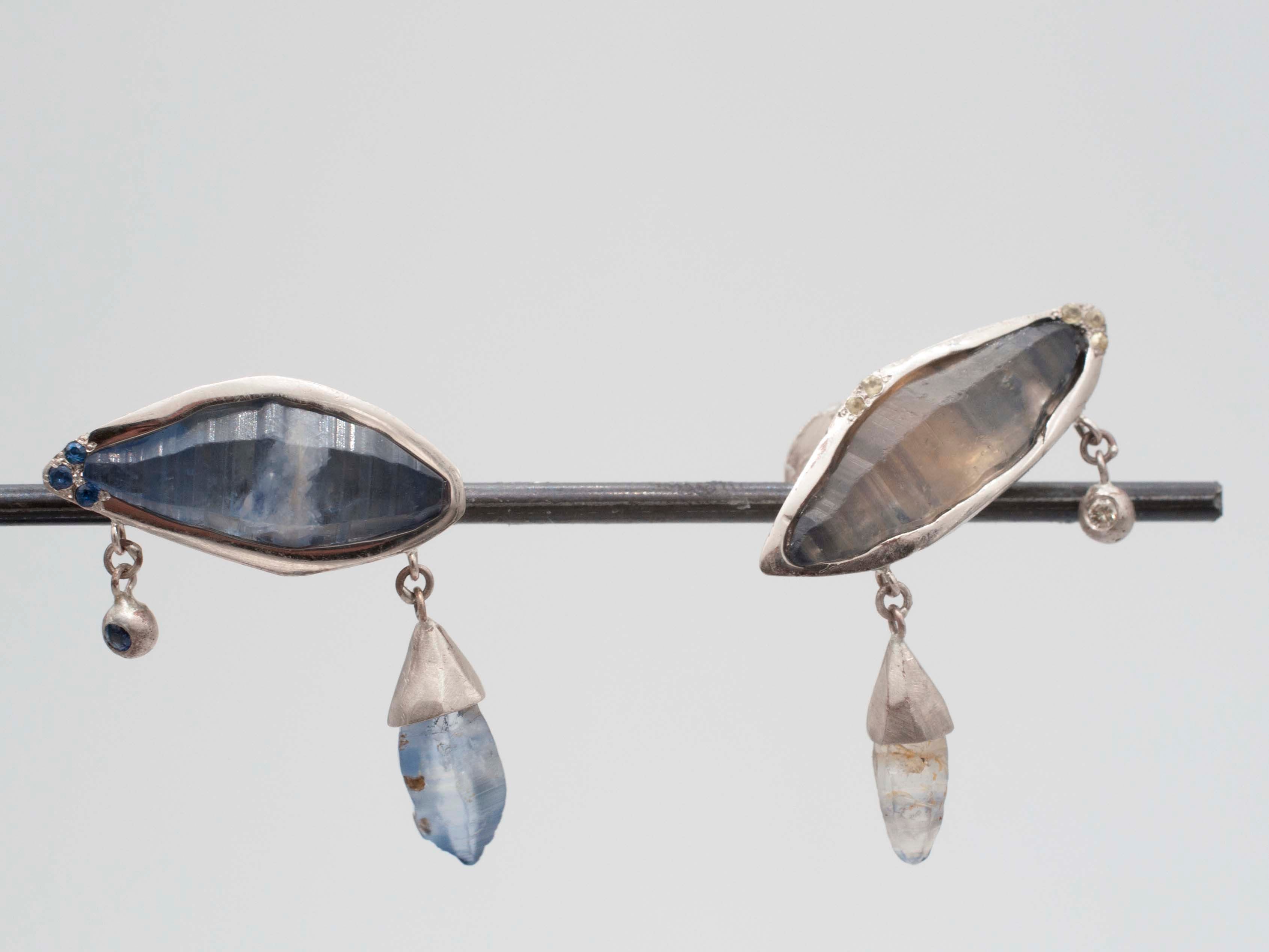 Sapphire Haze - Ohrringe Wassertropfen image 6