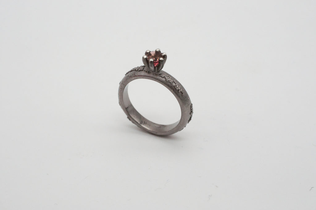 Ring - Weltenbummler - Canberra -  schwarz rhodiniert image 5