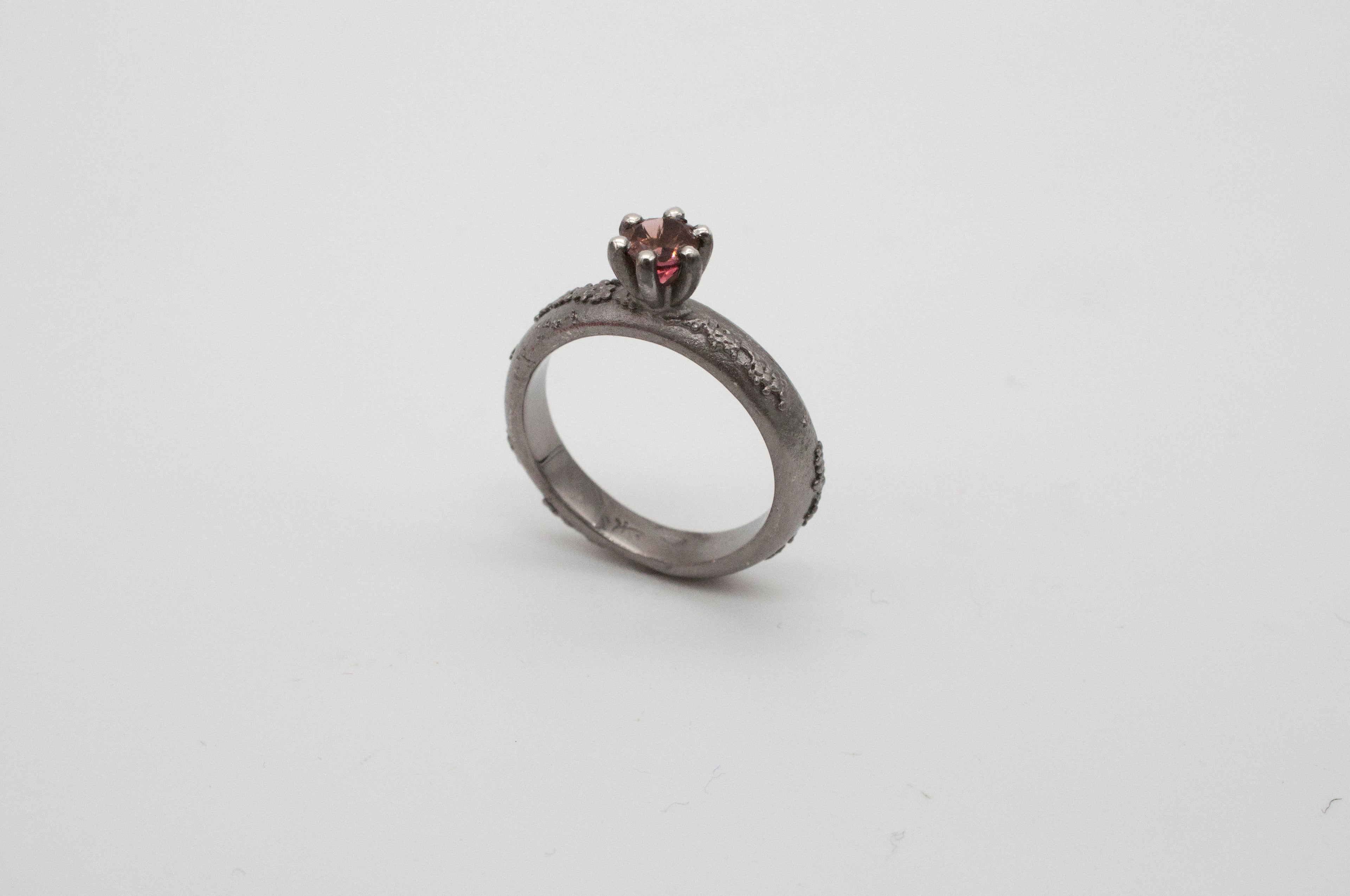 Ring - Weltenbummler - Canberra -  schwarz rhodiniert image 5