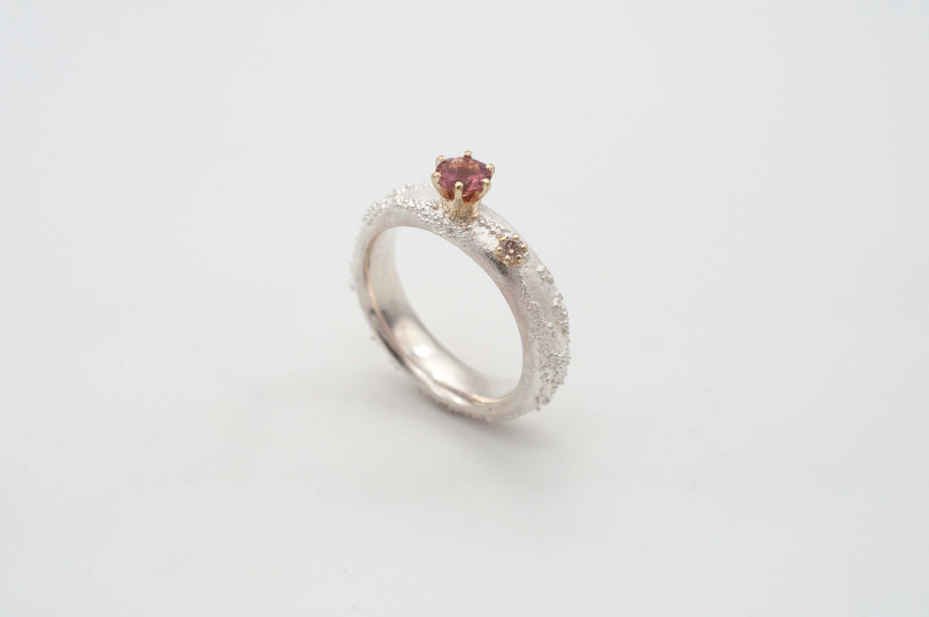 Weltenbummler - Ring - kleiner Prinz rosa und braun image 4