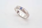 Ring - Geometric Rocks mit Saphir image 0