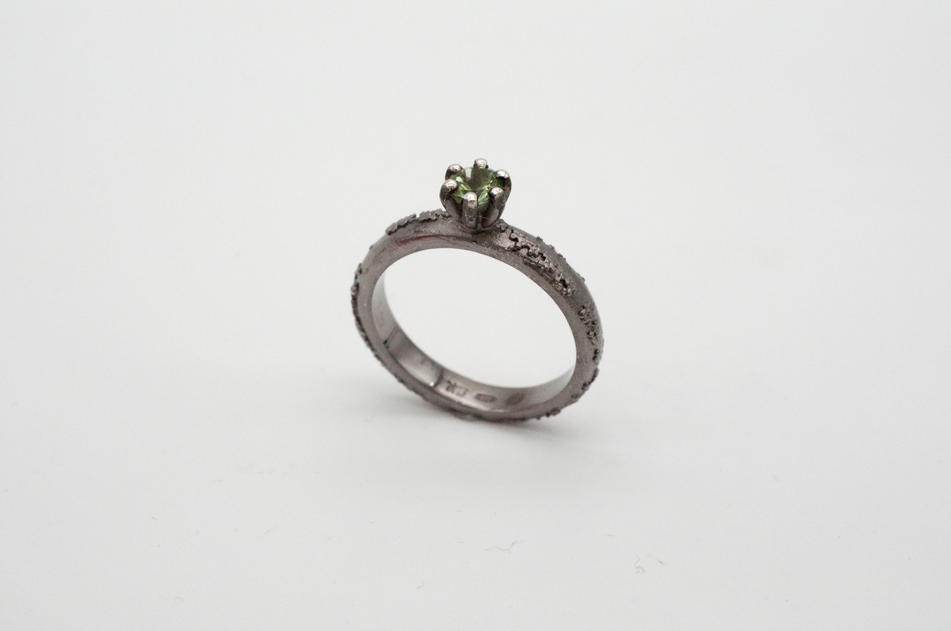 Ring - Weltenbummler - Canberra -  schwarz rhodiniert image 10