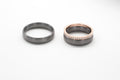 Tantal Eheringe mit einer Kombination mit einem Memmoryringoryring image 0