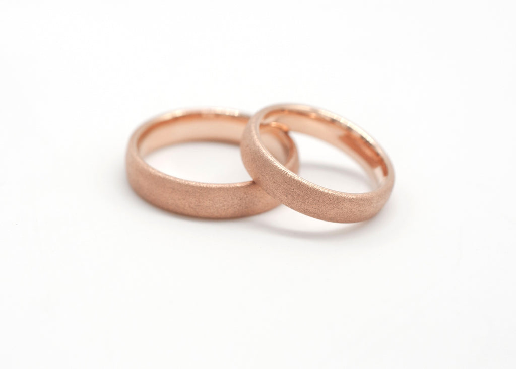 Eheringe - Schlagmatt aus recyceltem Gold image 0