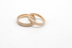 Eheringe - Eismatt flach aus recyceltem Gold image 2