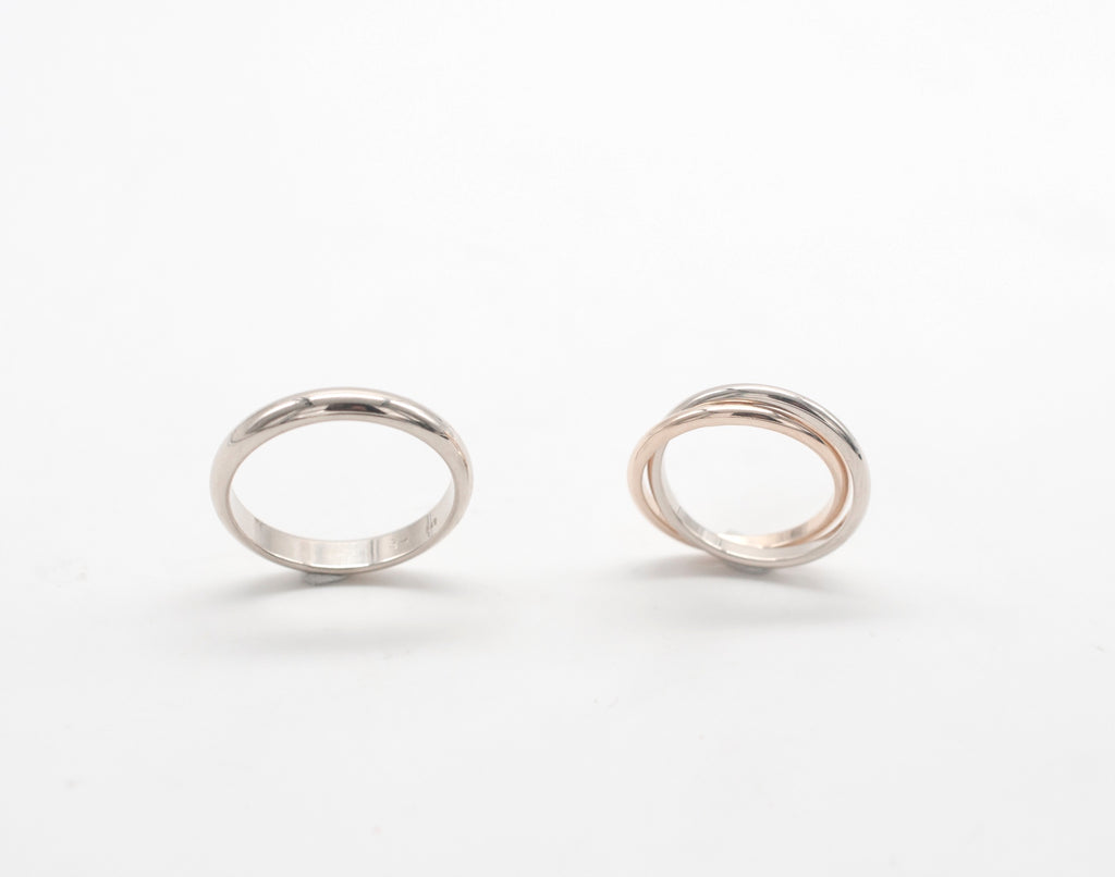 Eheringe - Verschlungen aus recyceltem Gold image 0