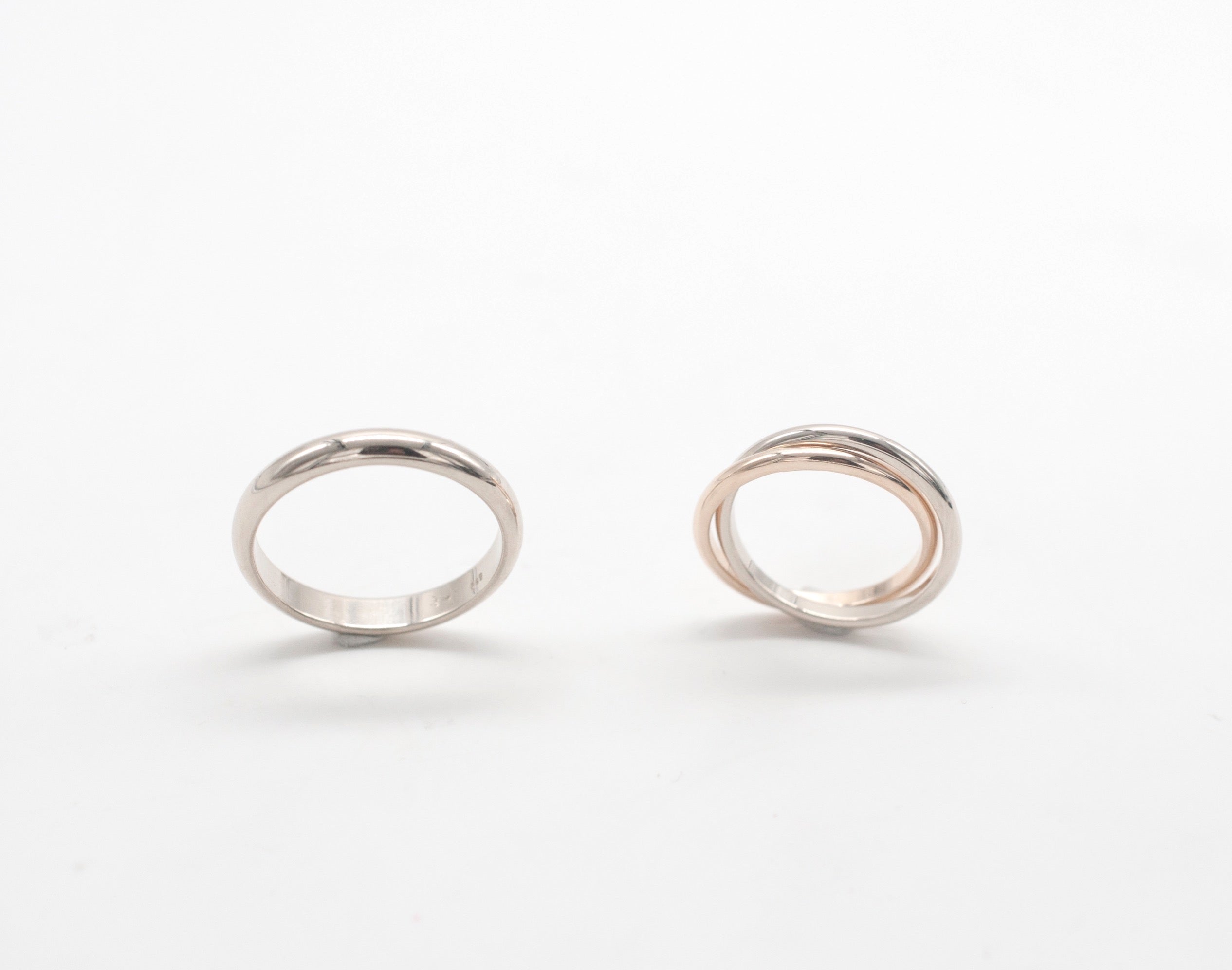 Eheringe - Verschlungen aus recyceltem Gold image 0