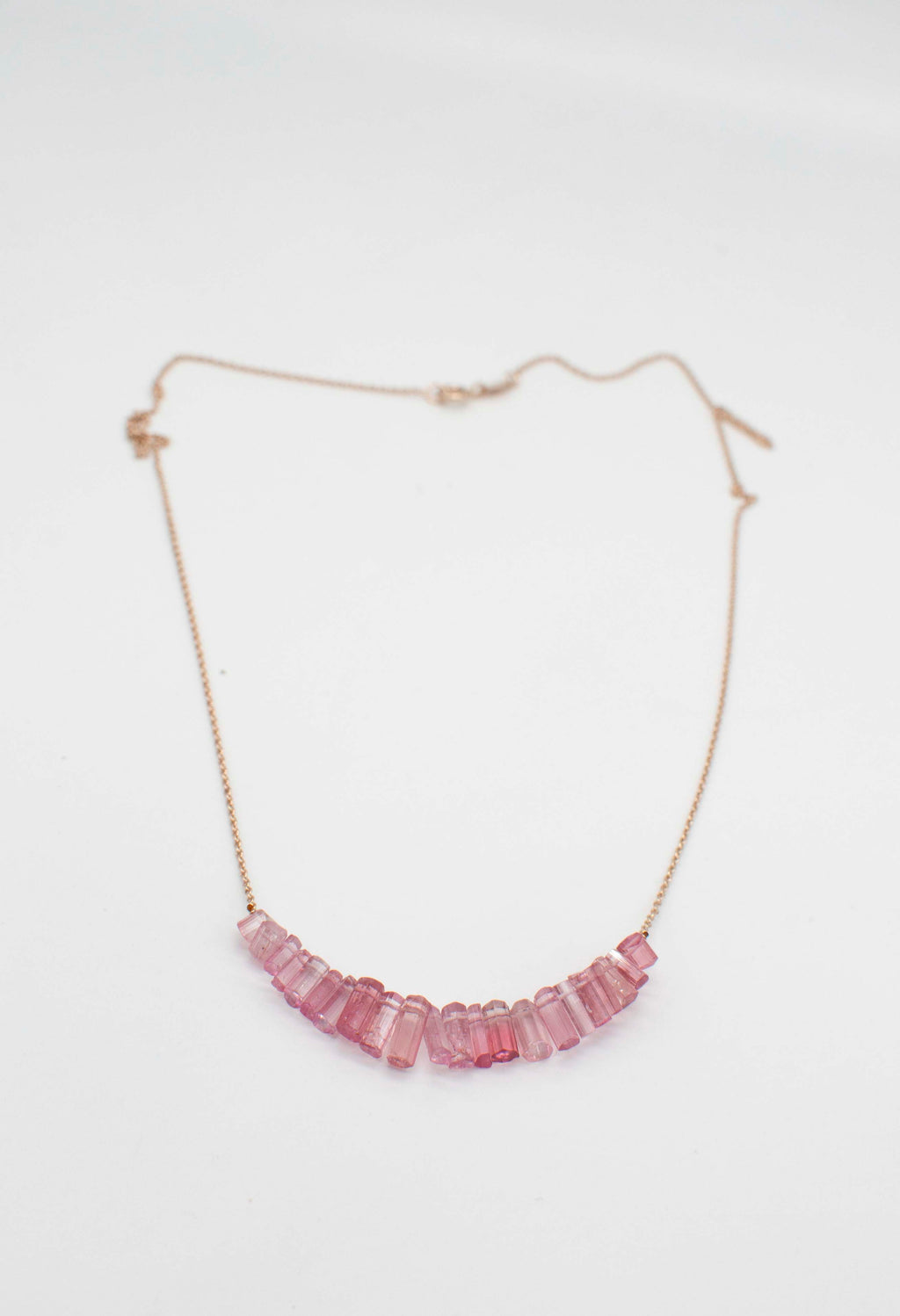 Kette - rosa Kristalle