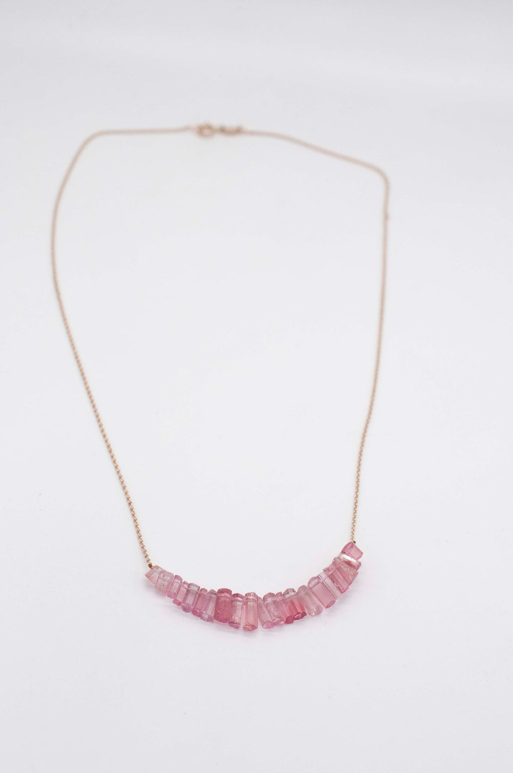 Kette - rosa Kristalle